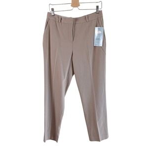 Coldwater Creek ShapeMe Taupe Pants 10P Slim Ankle Stretch Pull On Comfort NEW